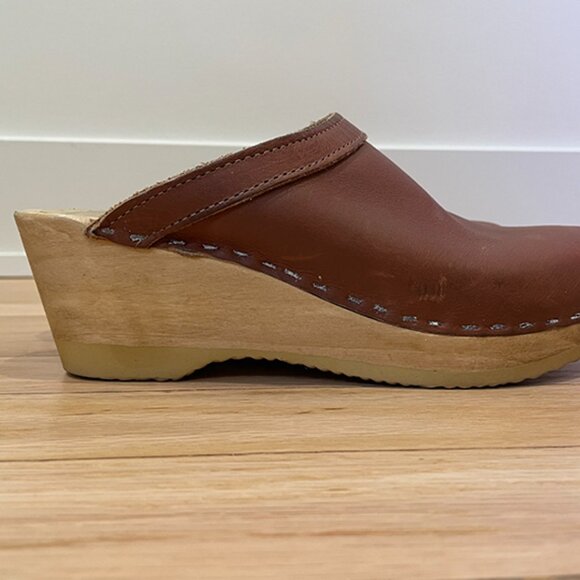 Brown Leather Mules - Picture 4 of 5